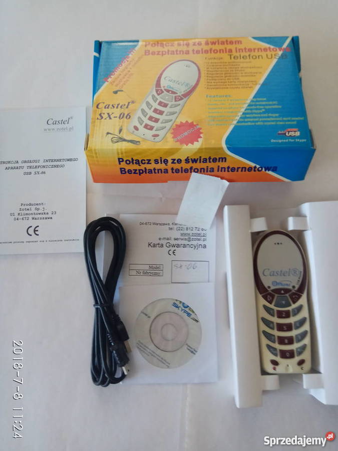 Telefon USB Castel SX06 Telefony i Akcesoria Białystok