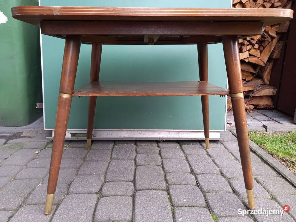 Stary stolik patyczak PRL vintage Rawicz sprzedam