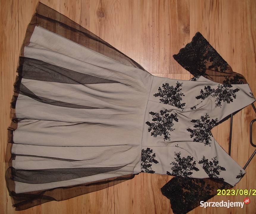 NOWA koktajlowa sukienka FORTI koronka haft r38 Rawicz