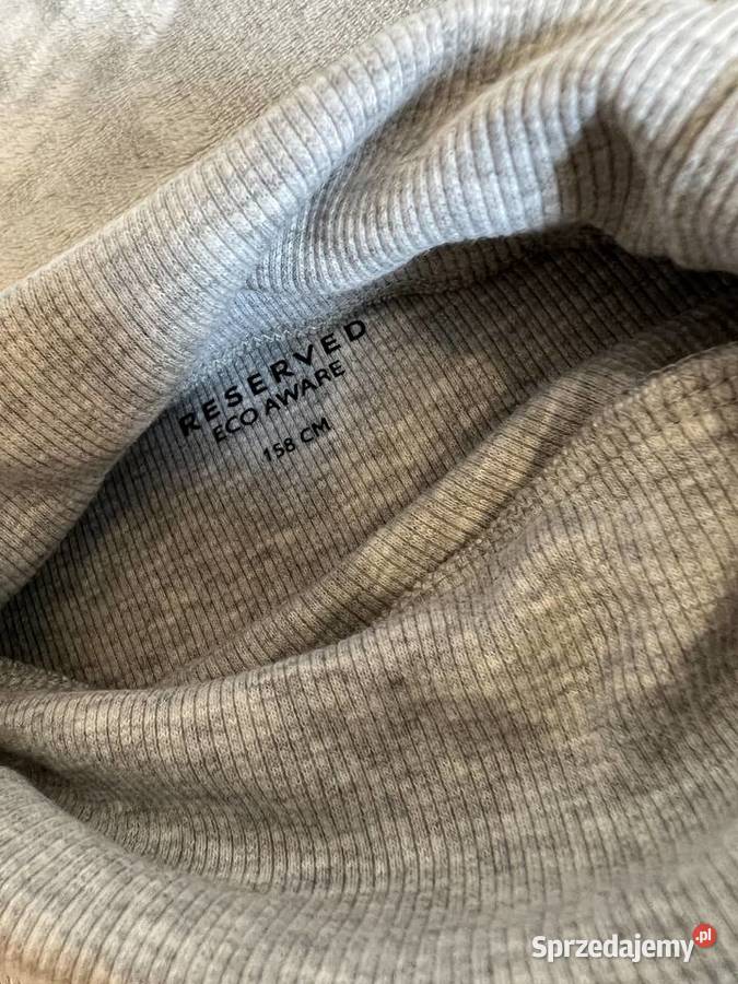 Golf sweter szary prążkowany w prążki Jasło