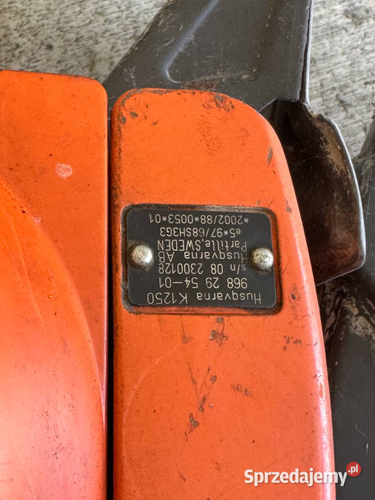 PRZECINARKA SPALINOWA HUSQVARNA K1250 4700rpm 16 sprzedam