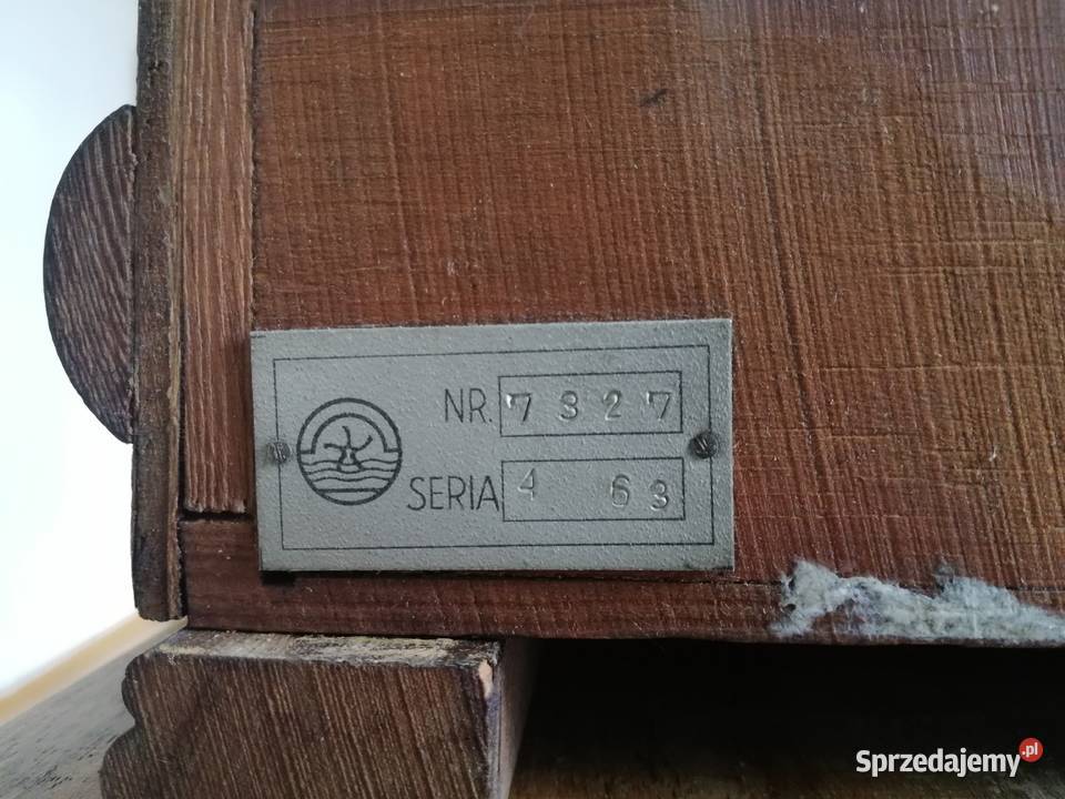 Zegar kominkowy JAMNIK Łódź PRL mechaniczny gong