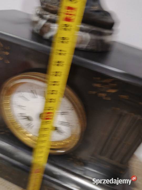 zegar kominkowy marmur z figura Pozostałe Fałków