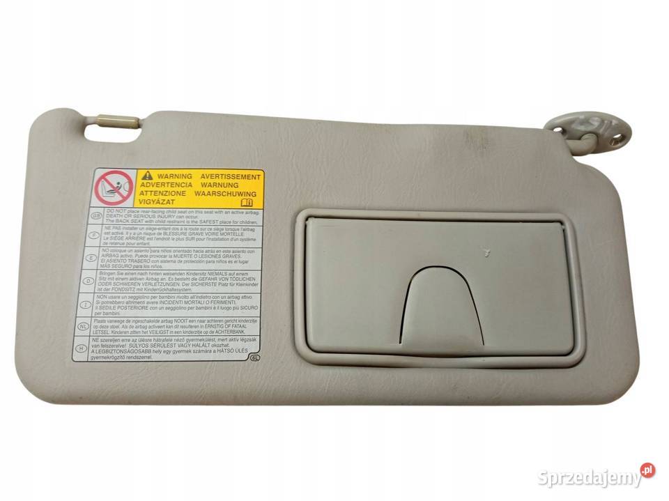 DASZKI PRZECIWSŁONECZNE PRAWY PASAŻERA OSŁONA osobowe