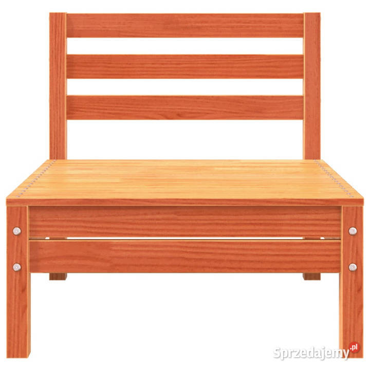 Ogrodowa sofa 3osobowa woskowy brąz lite drewno