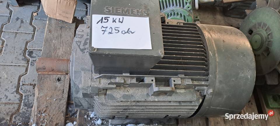 Silnik elektryczny 15kw 725 obrmin Siemens małopolskie Poznachowice Dolne