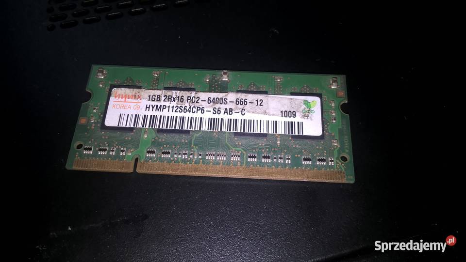 PAMIĘĆ LAPTOP SODIMM HYNIX 1GB DDR2 małopolskie Kraków