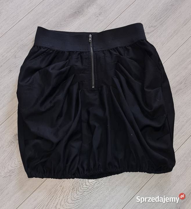 Spódnica damska bombka zip 34XS czarny Łódź sprzedam