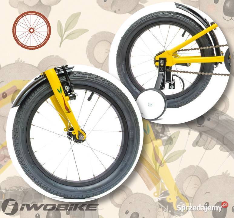 Rower Dziecięcy 16 Chłopięcy Dziewczęcy IWOBIKE Dziecięce małopolskie Gorlice