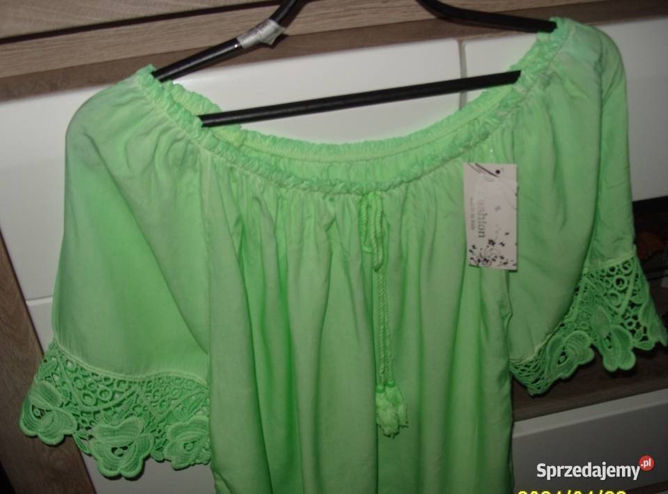 Neonowa Hiszpanka Hafty Nowa Fashion LXL Bez wzoru