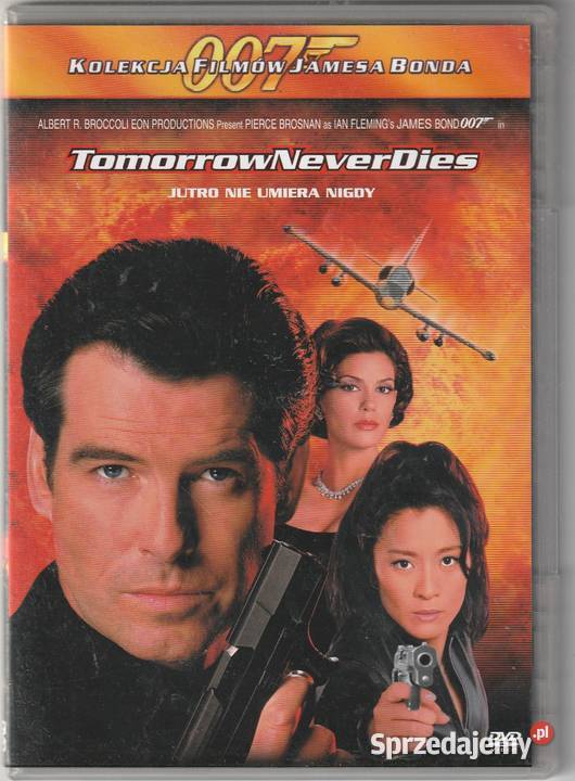 Bond 007 Tomorrow never Dies Pierce Brosnan DVD lektor Kultura i Rozrywka Pruszków