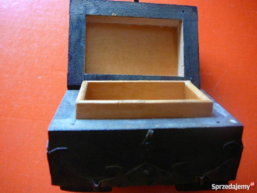 Kasetka mała kuferek drewno Wrocław