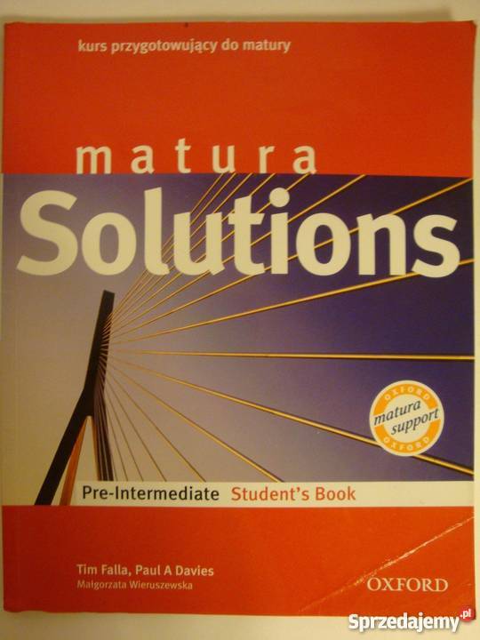 MATURA SOLUTIONS PREINTERMEDIATE sprzedam
