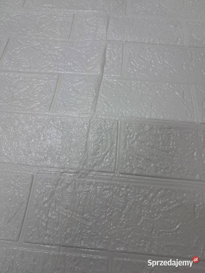 8 nowych białych samoprzylepnych paneli 3D wzór świętokrzyskie Sandomierz