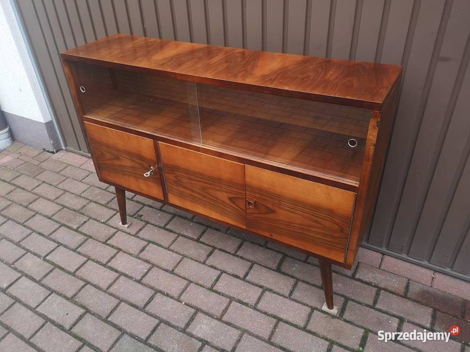 Komoda Szafka RTV Niska PRL 116 Stara Renowacji Swarzędz