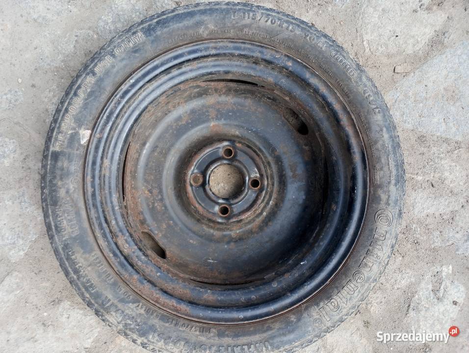 Koło dojazdowe VW Audi 35jx15h2 4x100 et40 Samochodowe dolnośląskie Legnica