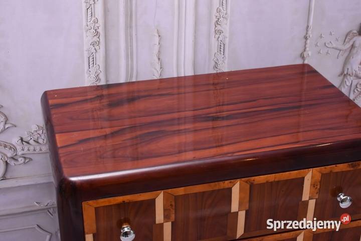 Drewniana Komoda Art Deco 3 Szuflady Regał Kraków