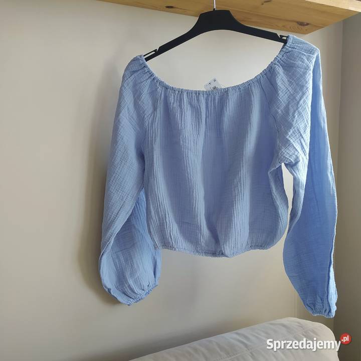 Bluzka hiszpanka błękitna niebieska S Koszalin