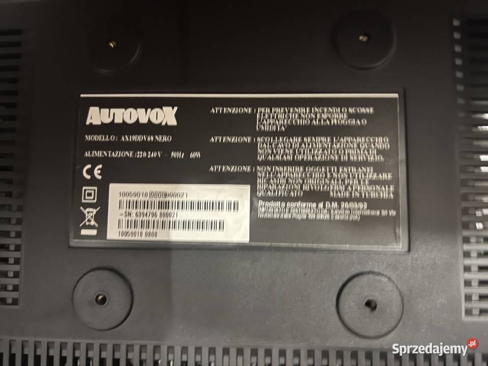 Autovox AX19DDV68 19 Nero DVBT LCD Jaworzno