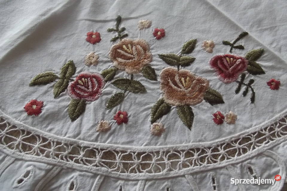 Piękna serweta haft średnica 52 Piekary Śląskie