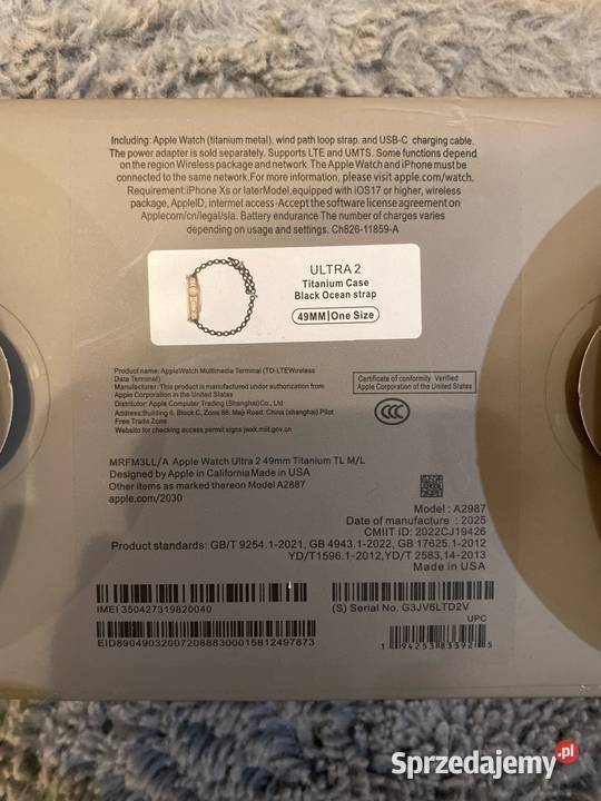 Apple Watch Ultra 2 Kłodawa