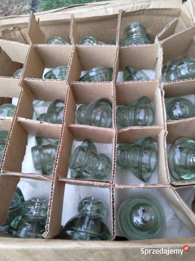 Izolatory Elektryczne Szklane Stare PRL Loft Pozostałe mazowieckie Płock