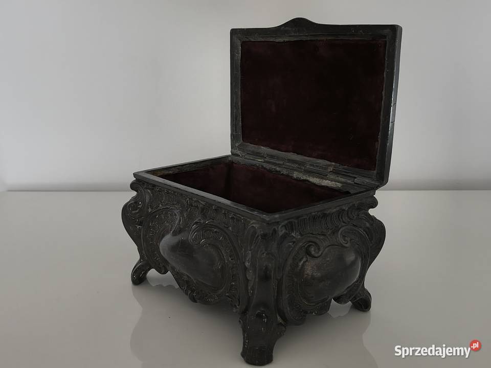 Szkatułka antyk sygnowana zachodniopomorskie Szczecin