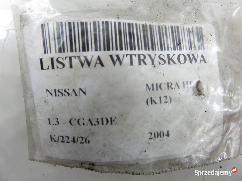 LISTWA WTRYSKOWA NISSAN MICRA III K12 13 FBJB101 osobowe