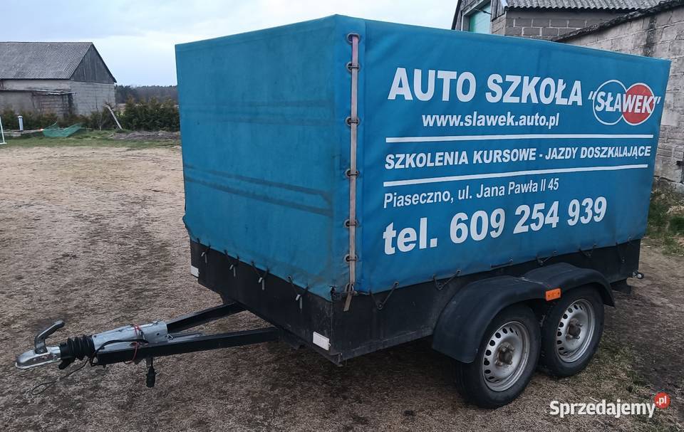 Przyczepka dwuosiowa dmc 1000 750kg Czarne