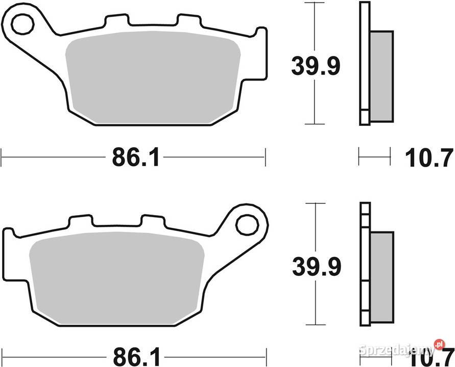 Klocki hamulcowe SBS 614LS HONDA NX Dominator sprzedam
