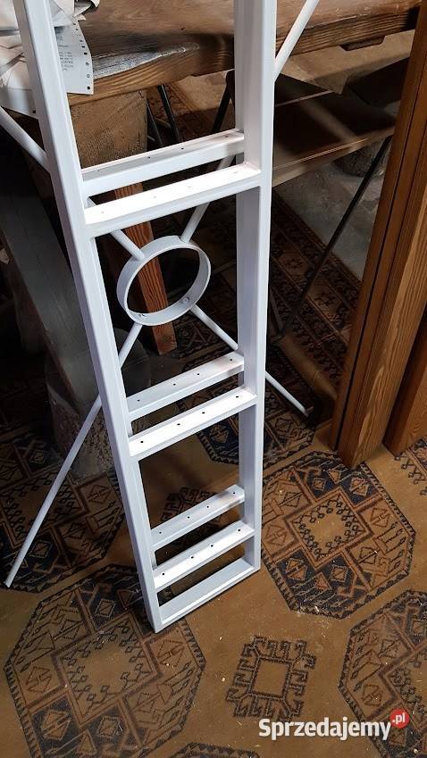 Regał NA WYMIAR stalowy loft industrialny biały