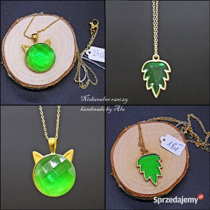 Biżuteria z żywicy wisiorek naszyjnik łódzkie