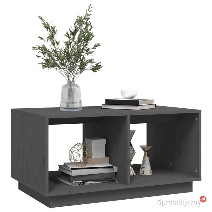 Stolik kawowy szary 80x50x40 lite drewno sosnowe Warszawa