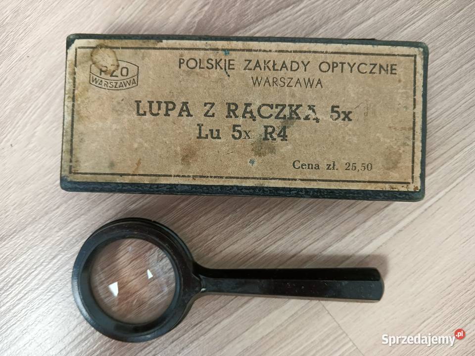 Stara lupa Polskie Zakłady Optyczne 5x R4 PZO