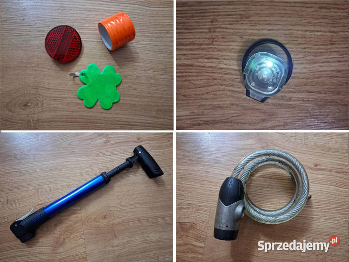 Akcesoria rowerowe pompka aluminiowa blokada sprzedam