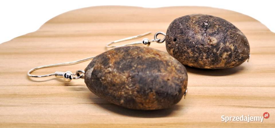 Kolczyki z BURSZTYNU bursztyn bałtycki bryłki Warszawa sprzedam