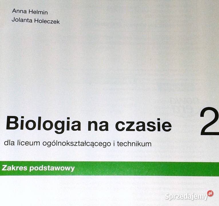 Biologia na czasie 1 Podręcznik LO i tech Anna lubelskie sprzedam