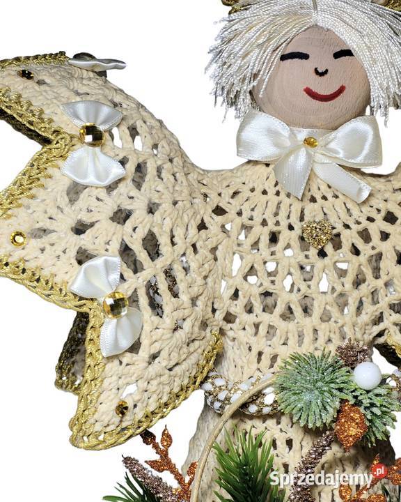 Anioł świąteczny 47 podświetlany Krzywaczka