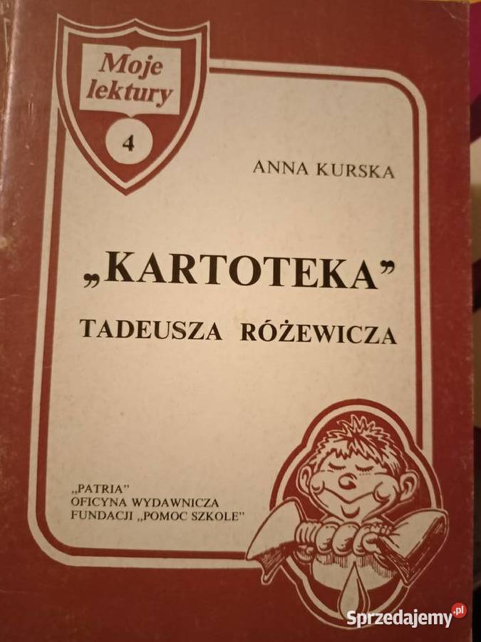 Kartoteka Różewicz unikat analizy lektur miękka Warszawa