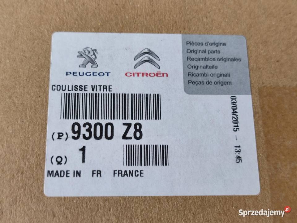 USZCZELKA DRZWI LEWY PRZÓD CITROEN DS3 SA Uszczelki lubelskie