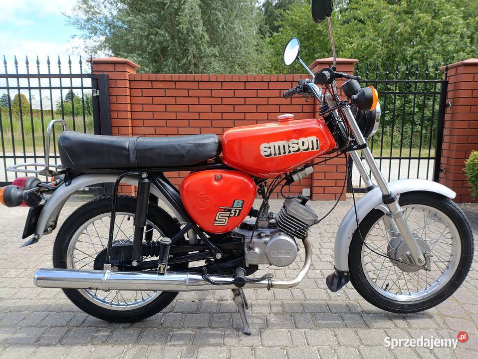 Simson S51 1986r oryginał zarejestrowany motorower Motocykle, skutery, quady Sieradz