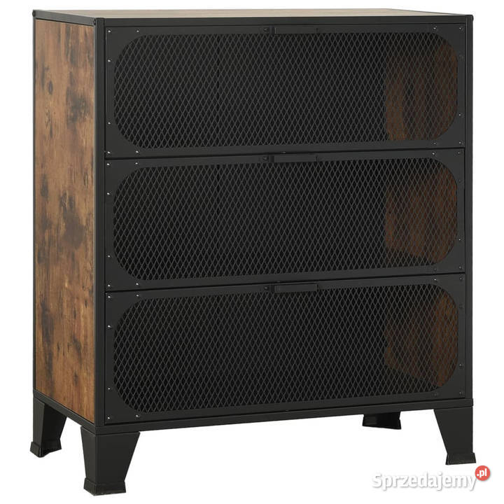 Szafka rustykalny brąz 72x36x82 metal i MDF mazowieckie