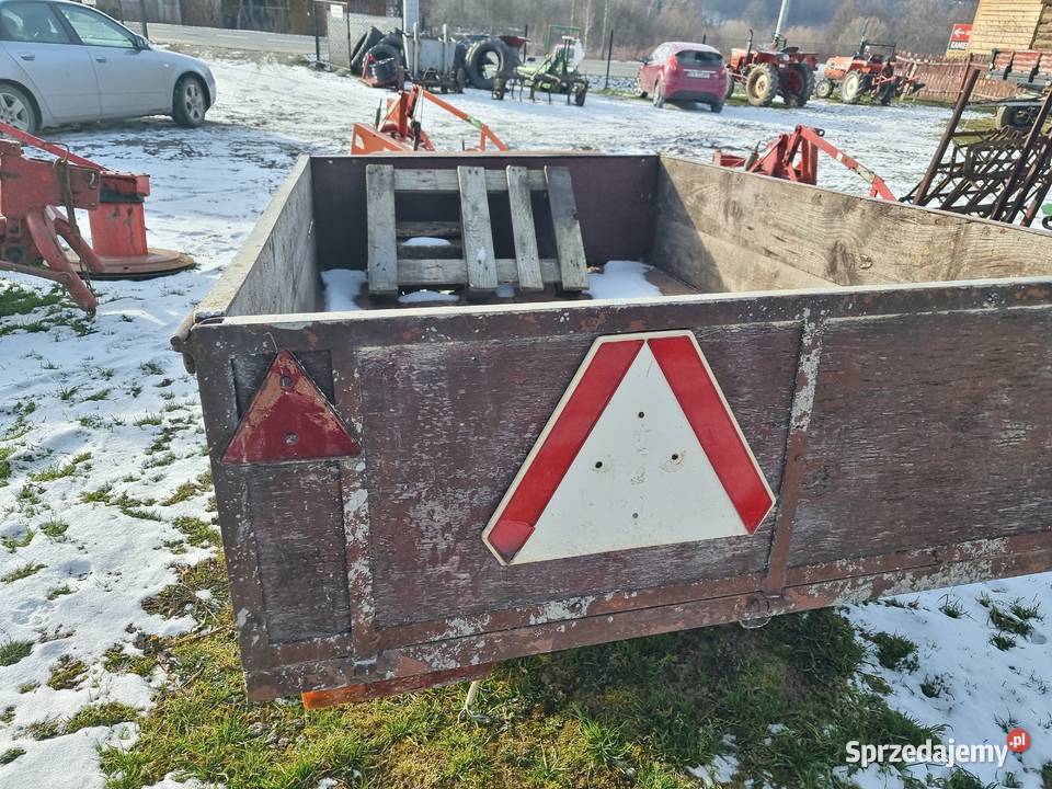 przyczepa jednoosiowa rolnicza platforma Rolnictwo Grybów