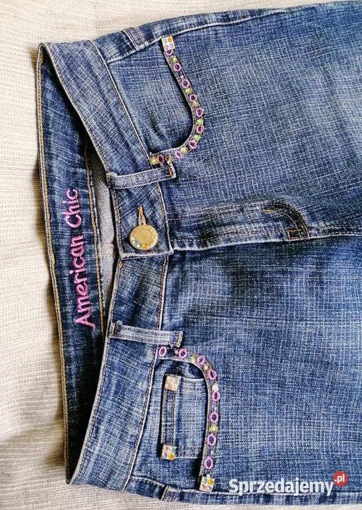 DAMSKIE SPODNIE JEANSOWE AMERICAN CHIC R29 łódzkie Łódź