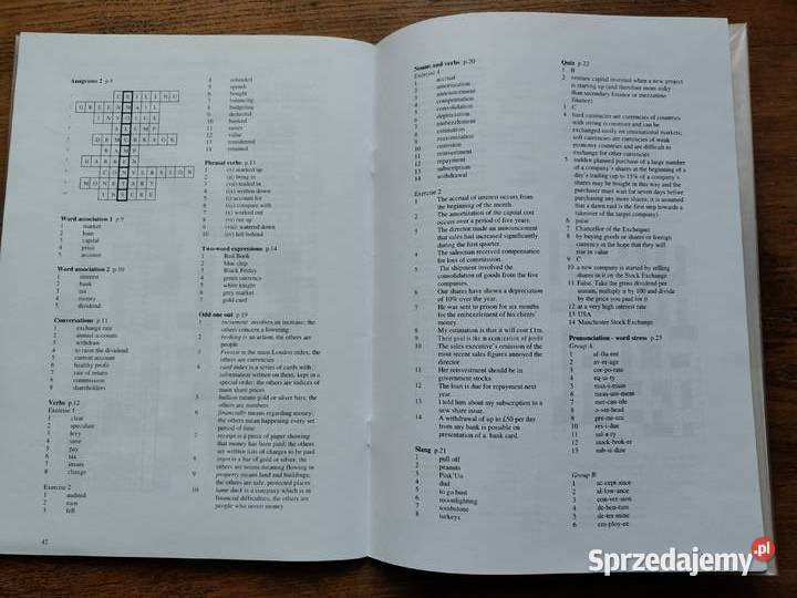 swój angielski Terminologia bankowość i finanse Kraków sprzedam