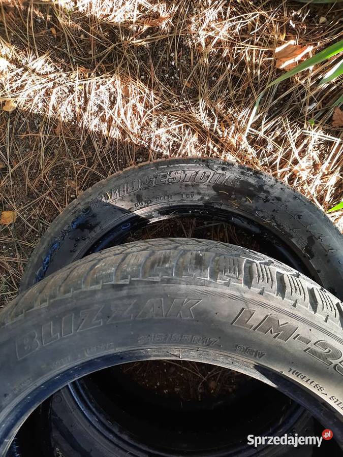 2 opony zimowe Bridgestone 2155517 bieżnik 6mm 4 Damiany