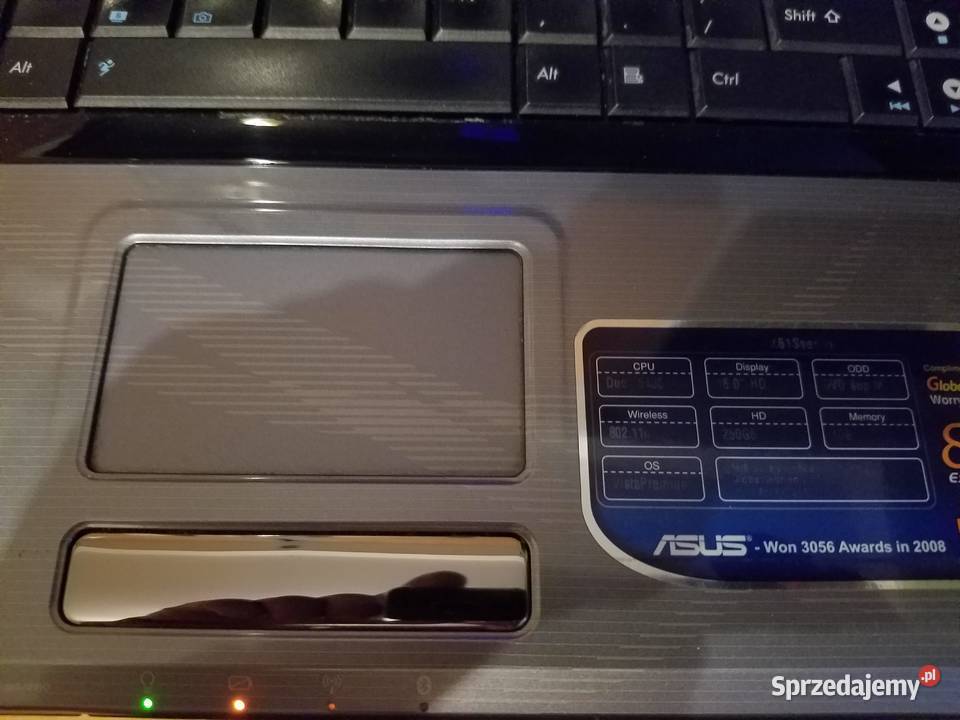 Laptop Asus X61S 2x20Ghz4Gb250GbAti 512Mb Intel Core 2 Duo podkarpackie Rymanów
