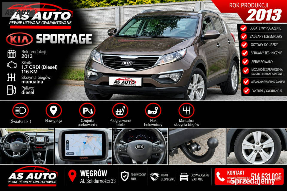 Kia Sportage 17CRDi 116 manualna Węgrów