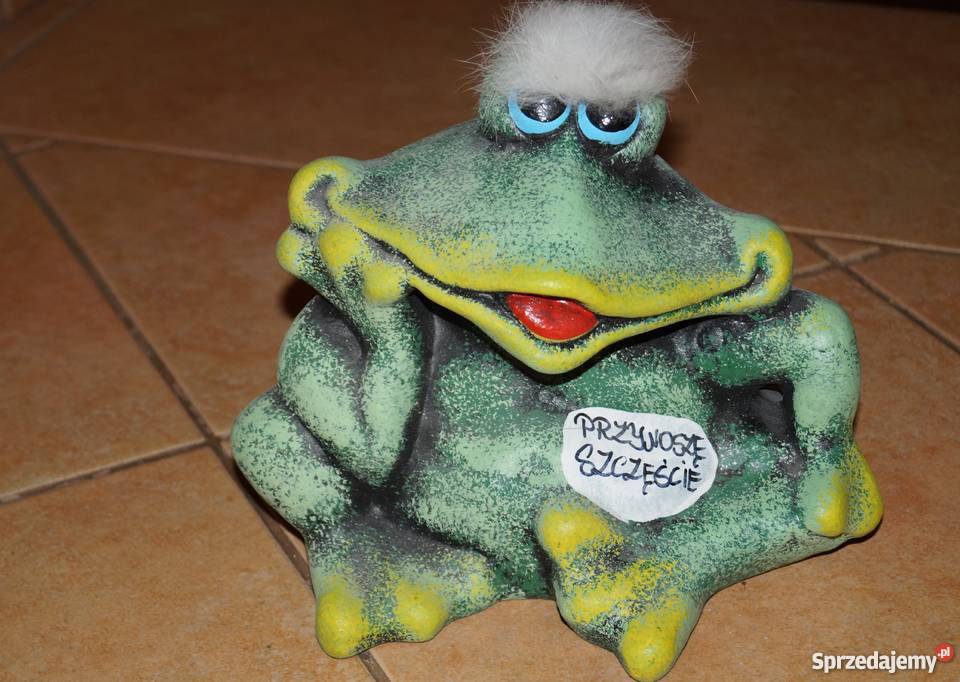 Skarbonka duża żaba prezent ozdoba figurka podkarpackie Jarosław