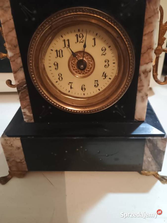 Kominkowy zegar marmurowy francuski podkarpackie Rzeszów